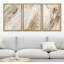 Effet de peinture abstraite grunge grunge jaune brun 3 pièces-91874814-91874815