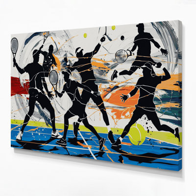 Art sportif sur toile beige Sports Tennis