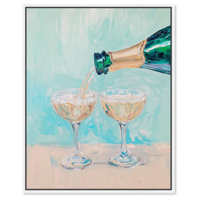 «Glasses Of Wine», plage, art côtier par Art Remedy