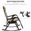 Chaises berçantes 2 pièces, fauteuil inclinable zéro gravité avec coussin, porte-gobelet et téléphone, cadre en acier beige et pliable pour un soutien indéfectible de 2 chaises d'extérieur, structure inclinable pliable, non