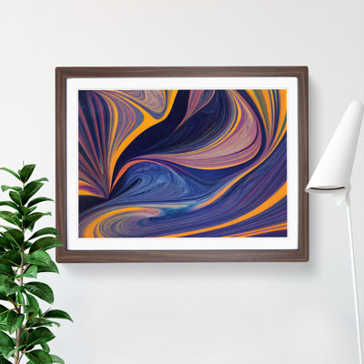 XH1022-6123X Modern Marbling Vol.1 Abstract - Single Picture Frame Print