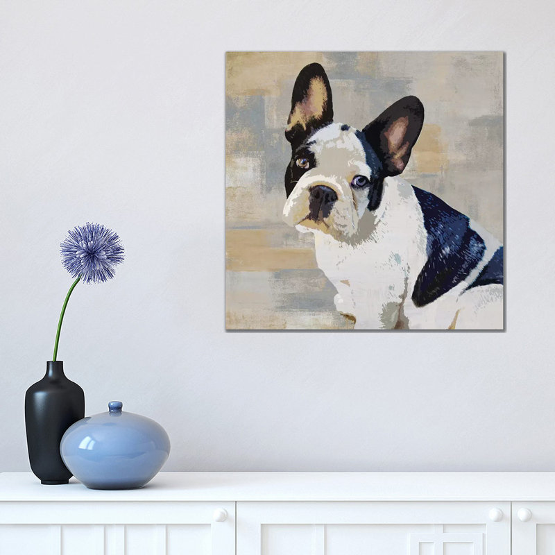 French Bulldog by Keri Rodgers - Wrapped Canvas Print, 45.72 cm H x 45.72 cm W x 3.175 cm D