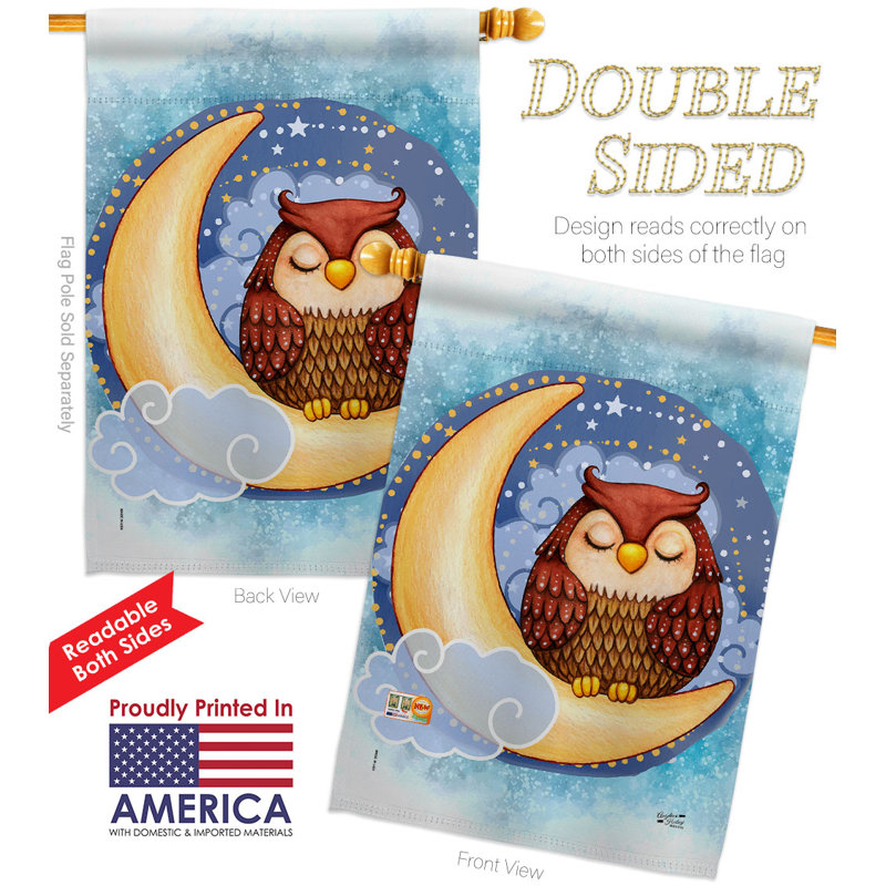 Double Sided 40'' H x 28'' W Polyester House Flag