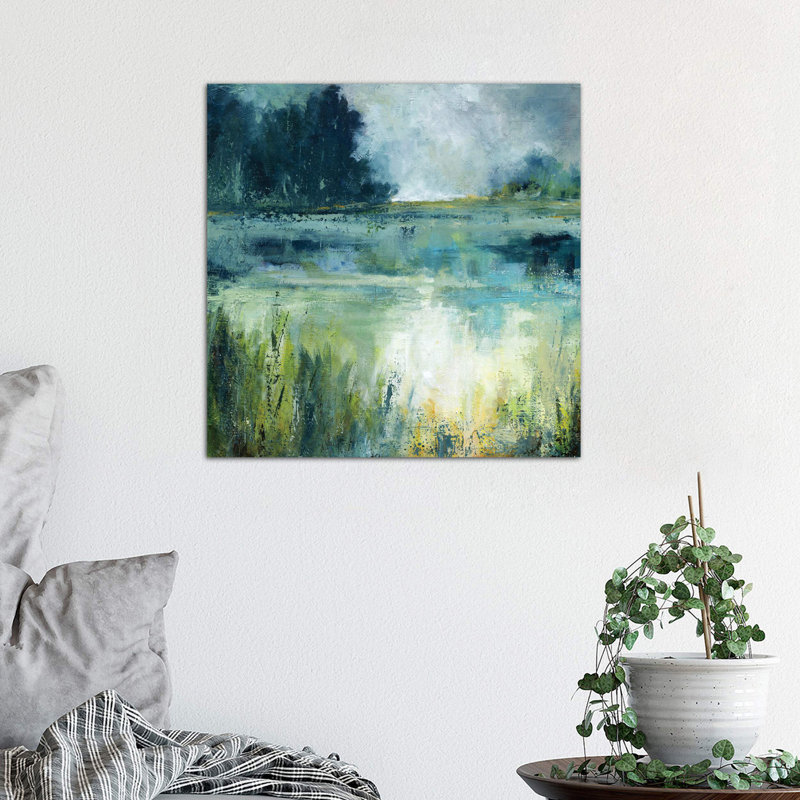 Reflections Edge by Carol Robinson - Wrapped Canvas Painting, 45.72 cm H x 45.72 cm W x 3.175 cm D