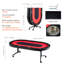 Table de poker pliable rouge 10 joueurs 10,2 pouces VEVOR