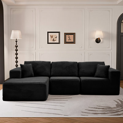Canapé modulaire désossé, canapé-lit 3 places pour le salon