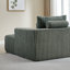 Fauteuil-lit en velours côtelé de 62,5 pouces - sans assemblage, repose-pieds amovible, moelleux et moderne-121108853