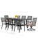Alyah Rectangular 8-Person 84" Long Dining Set with Cushions