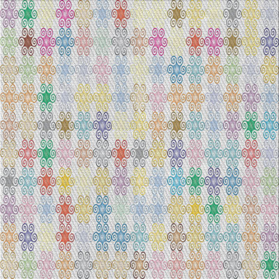 Tapis zone grise à motifs