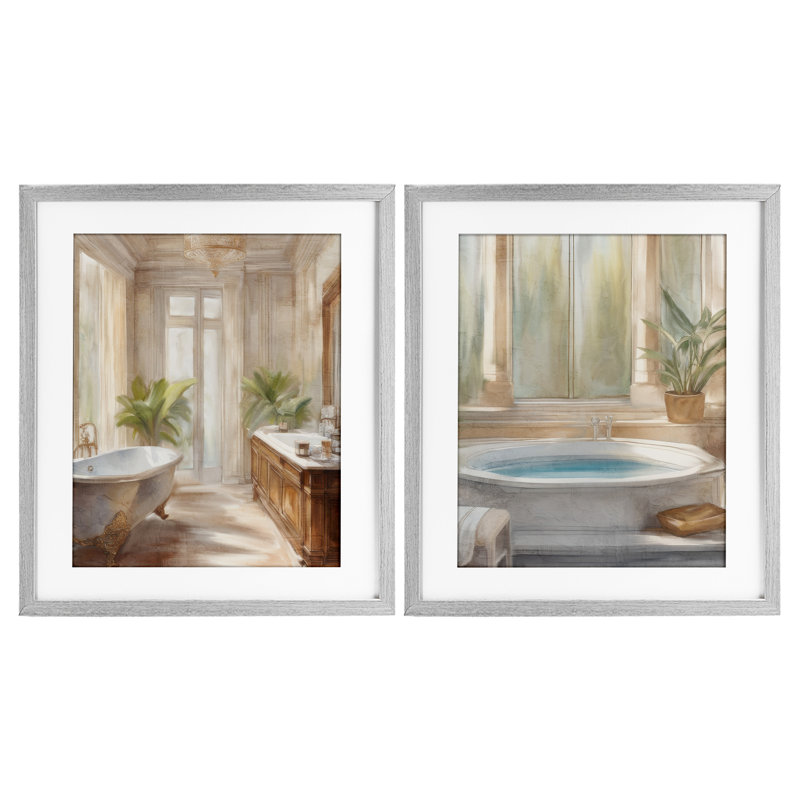 Ensemble de salle de bain Serenity Bath, Cadre de ferme gris, H 21 po x l 17 po