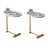 2-Pieces C-Shaped Side Table, C Shaped End Table, Side Table For Couch Bed, Small Side Table For Small Spaces