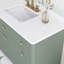 Meuble-lavabo sur pied de 122 cm (48 po) avec lavabo simple et comptoir en marbre reconstitué-69875545