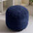 Round Corduroy Pouf Ottoman