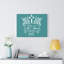 He Is Risen Teal Branches 1 Piece Wrapped Canvas Wall Art-188517303
