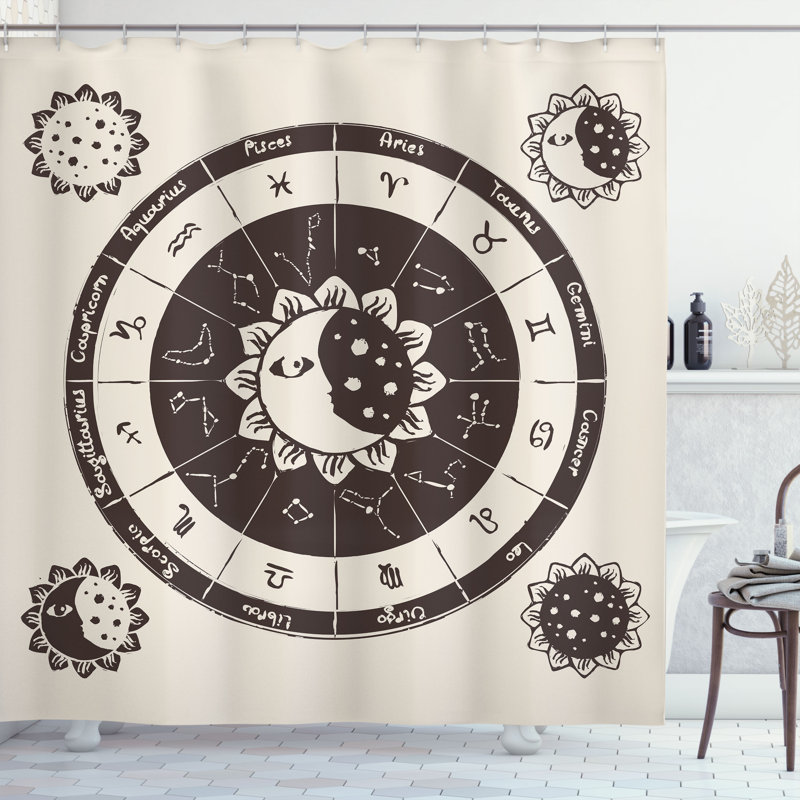 Shower Curtain with Hooks Included, 84"H x 69"W