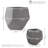 Salih 2pc Assorted Moondust Concrete Outdoor Planters