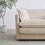 Ensemble de 2 chaises d'appoint, fauteuils rembourrés en chenille haut de gamme, chaises d'appoint de salon avec coussin décoratif, chenille beige