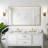 59"*35"Aluminum alloy fine-edged right-angle rectangular gold full-length mirror