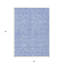 Tapis extérieur lavable à motif floral bleu et ivoire 5 pi x 8 pi