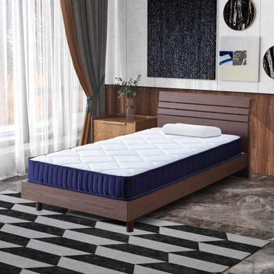 6“ Twin/Twin XL Spring Mattress, Medium Firm Support Independent Pocketed Spring Hybrid Mattress For Kids
