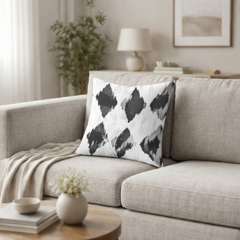 Coussin Modern Modern - Ikat Calm, H 20 po x l 20 po
