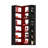 Illuminated 6 Tier L-Shaped Storage Corner Bookcase with LED Lighting-1347092348