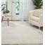 Tapis ivoire vaporeux uni touffeté à la main Zendejas-27814247