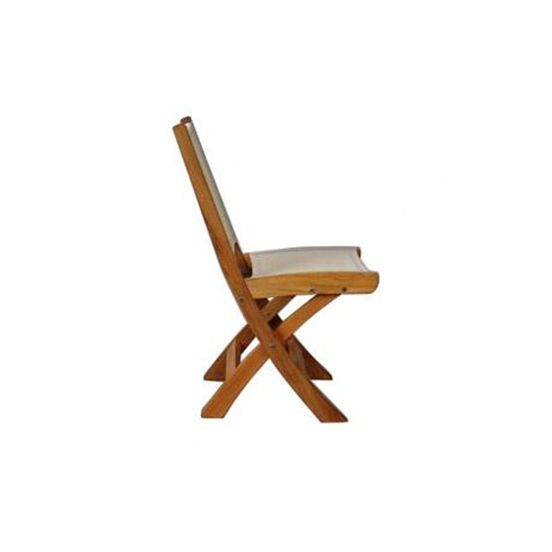 St. Tropez Outdoor Dining Side Chair, Canvas Taupe Sunbrella® Canvas
