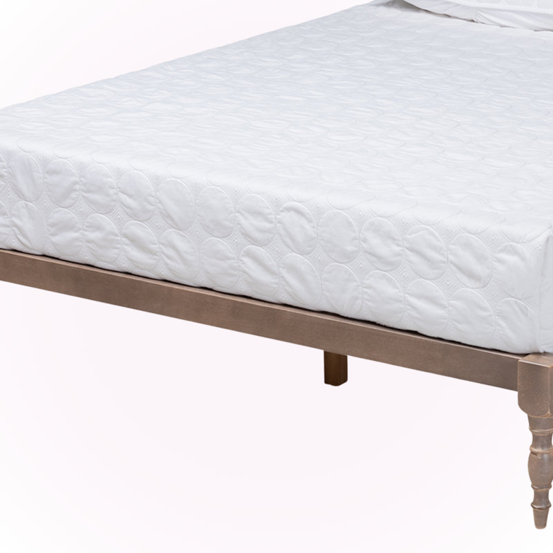 Guendi Queen Platform Bed Frame Modern and Contemporary, Brown 12.72'' H X 63.06'' W X 81.14'' L