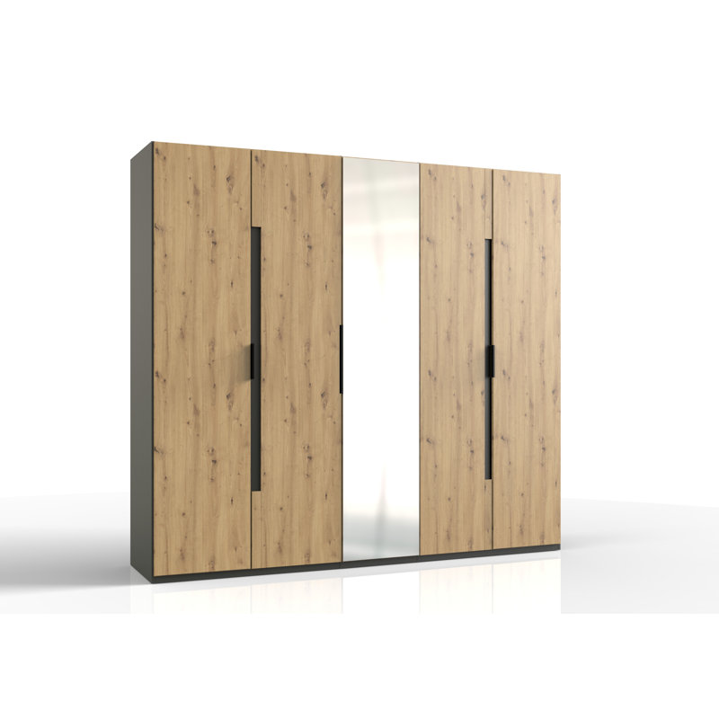 Santino 5 Door Manufactured Wood Wardrobe