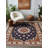 Albasa Collection Digital Print Cotton-Polyester Brown Moroccan Rug-1395153232