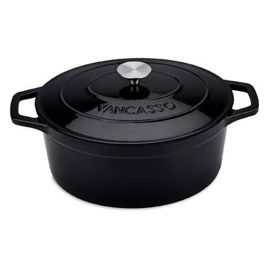 Bayou Classic 4-qt Cast Iron Dutch Oven with Lid - Black, Oven Safe,  Non-Stick, Seasoned for Easy Cleaning and Rust Resistance