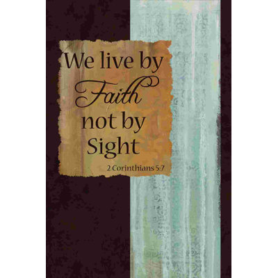 " By Faith "
