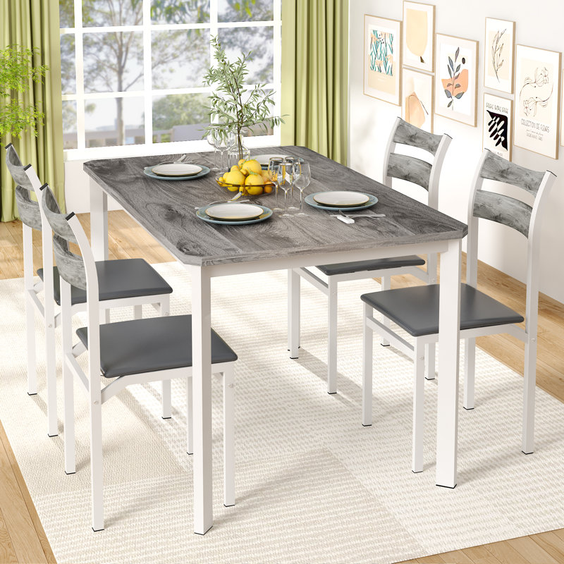 Ebern Designs Ohmer 5 - Piece Dining Set & Reviews | Wayfair