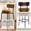 Ensemble de fauteuils de comptoir rembourrés pour îlot de cuisine 24 po.-2096884297