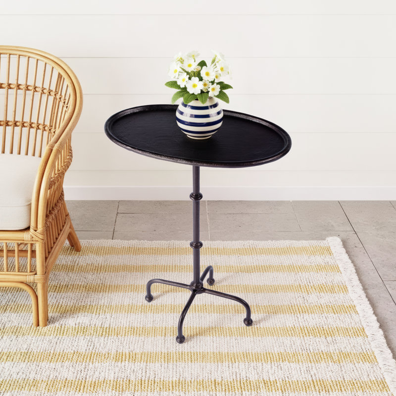 Aucilla Oval 19.75'' L x 12'' W Outdoor Side Table