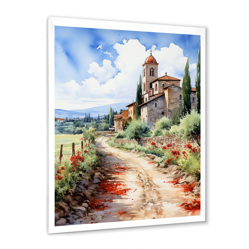 Italian Italian Charm II, Cadre simple blanc, H 32 po x l 24 po x P 1 po