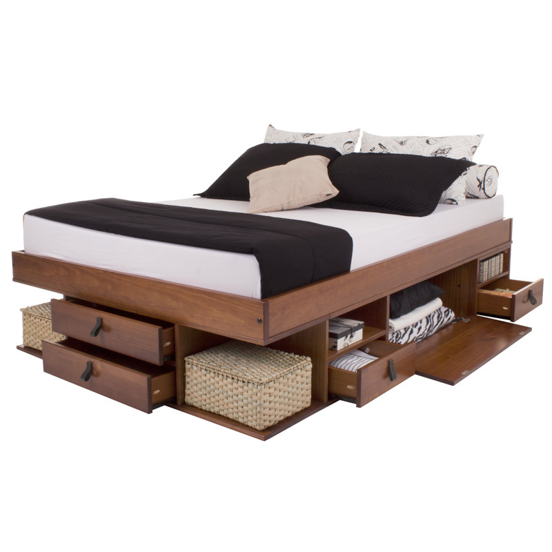Bed Lawrenceville, Brown, European Kingsize (160 x 200cm)