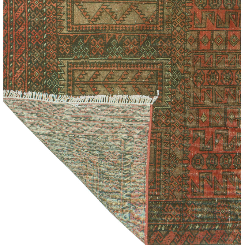 One-of-a-Kind 2'11" x 5'10" New Age Rectangle and Runner Wool Area Rug in