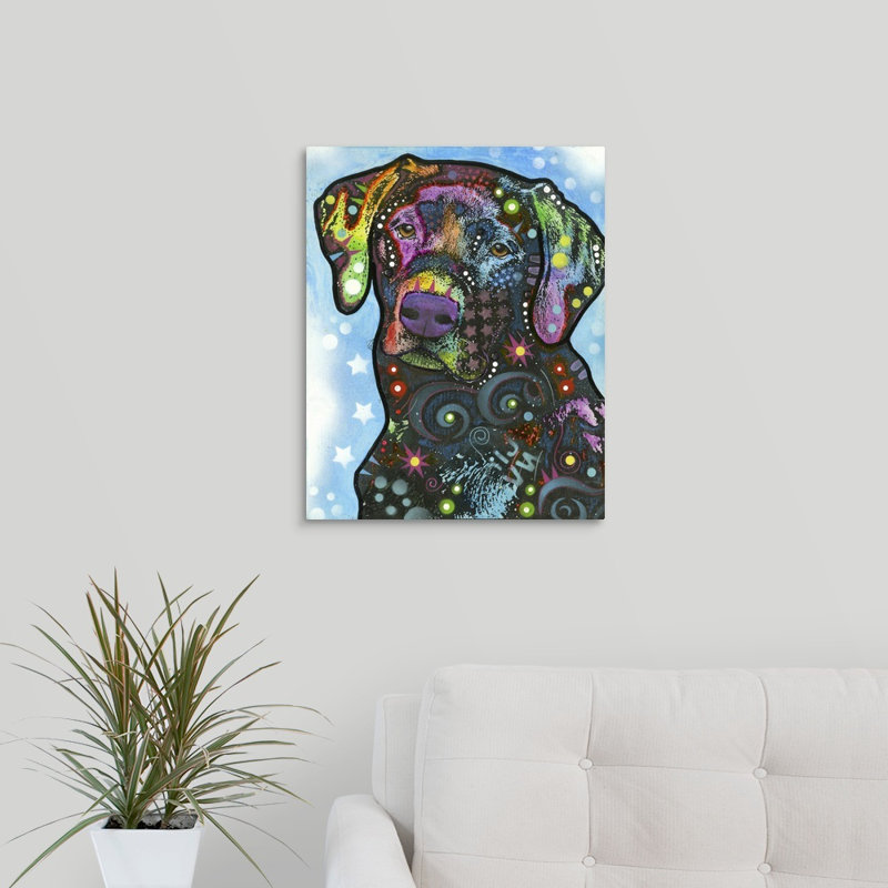 « dog art 27 », reproduction, Toile, H 20 po x l 16 po x P 1,5 po