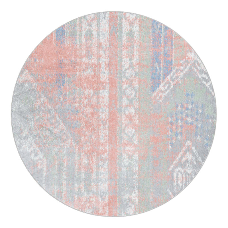 Massie Abstract Indoor Rug, Round 7'10"