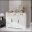 Armoire buffet polyvalente avec plusieurs options de rangement pour chaque pièce