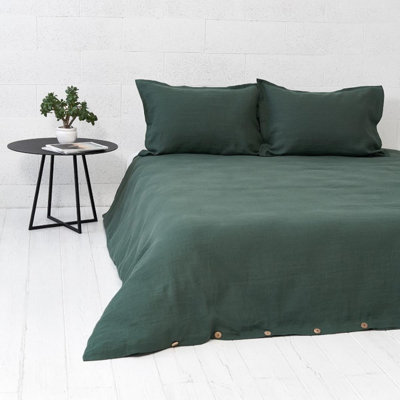 Solid Colour Duvet Cover Set with Pillowcases