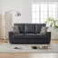 Canapé 80,3 po en tissu technique moderne avec coussin-10647604