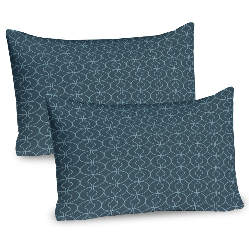 Ensemble de 2 taies décoratives bleues Ambesonne