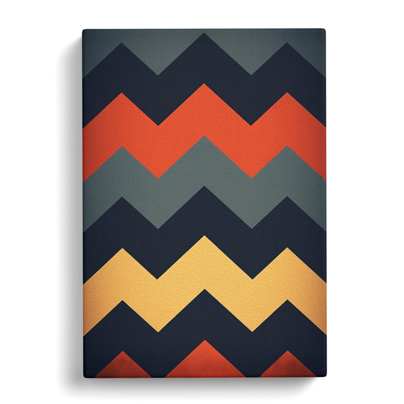 Chevrons Minimalism No.3 - Wrapped Canvas, 60cm H x 40cm W x 3cm D