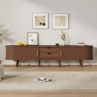 Unfinished TV Stand for TVs up to 58" with Fireplace Included