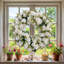 Couronne de pivoines 18 po Couronnes à ressort pour porte d'entrée-448150254