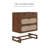 Cordi Rattan And Solid Wood 3-Drawer Dresser