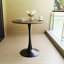 Table de salle à manger ronde, table de salle à manger de cuisine pour 2 à 4 personnes avec plateau en panneau de fibres à densité moyenne et base à piédestal, table de bout Mid-Century-1890639953-1890639958-1890639961